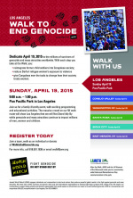 Walk to End Genocide 2015